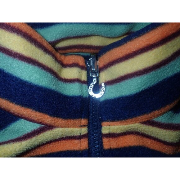 Eous Fleece Jacket Child XL Stripe Equestrian Horse Barn coat liner - Picture 5 of 8